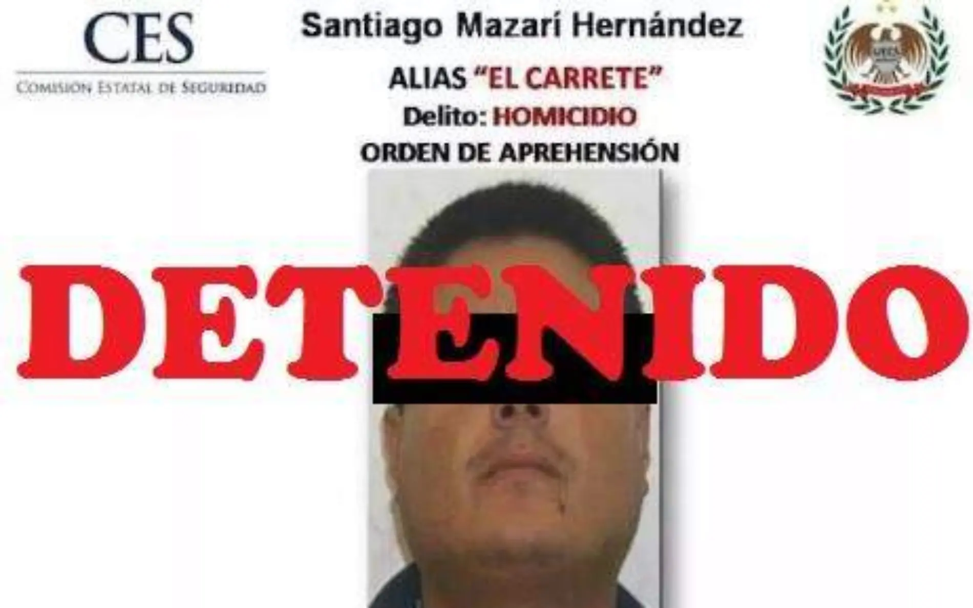 Detenido Santiago Mazari